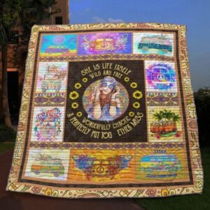 Hippie Quilt Blanket Ver 19  Quilt
